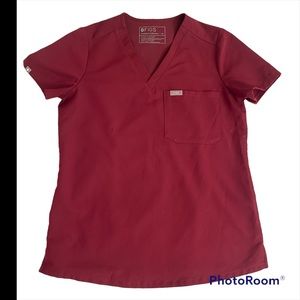 Figs Burgundy scrubs for women